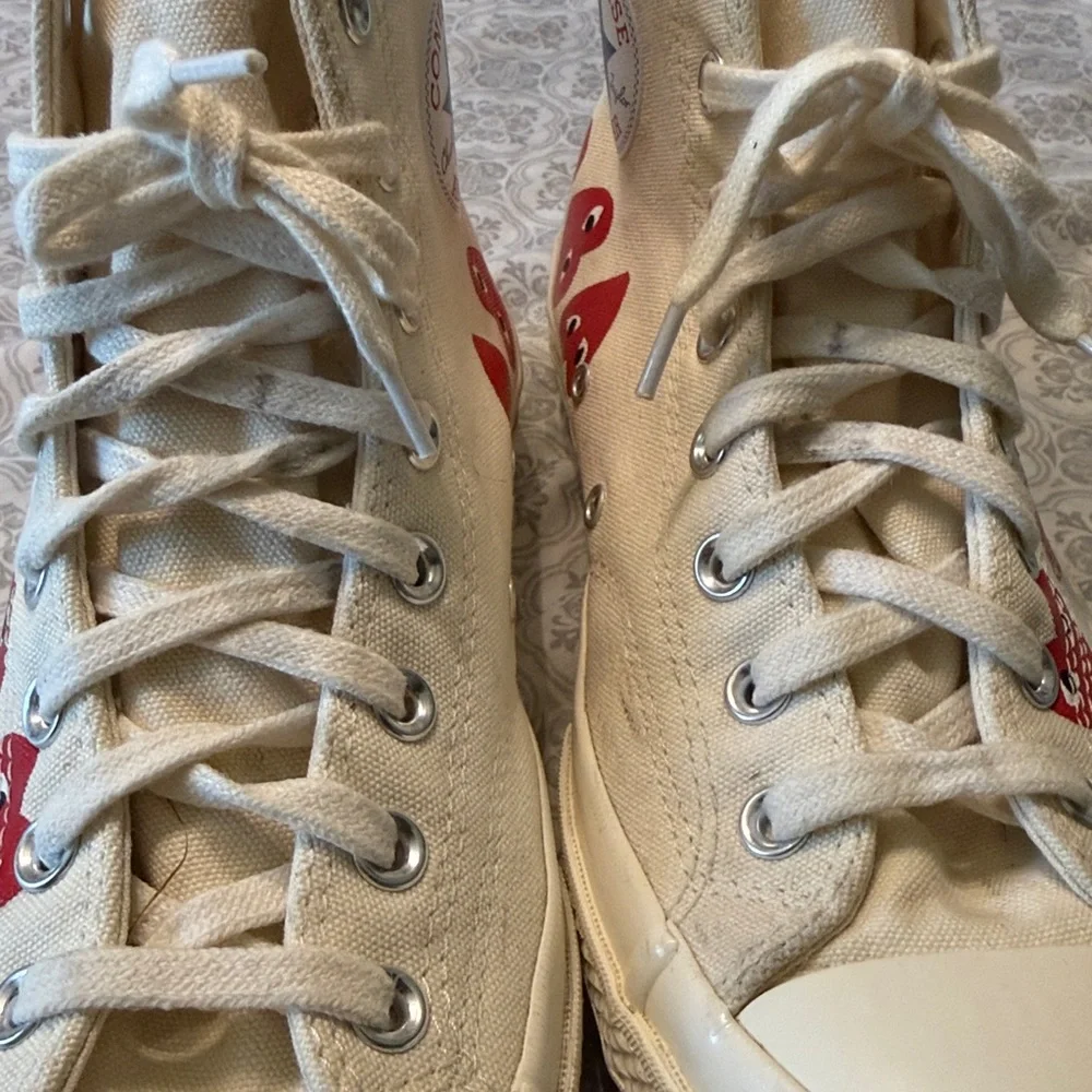 Converse X Comme Des Garcons Cdg Play Multi Heart Chuck Taylor High Men’s Size 9